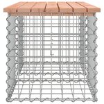 vidaXL Banc de jardin design gabion 103x44x42cm bois massif de douglas