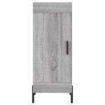 vidaXL Buffet haut Sonoma gris 34 5x34x180 cm Bois d'ingénierie