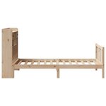 vidaXL Lit bibliothèque sans matelas 100x200 cm bois massif de pin