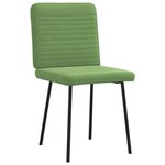 vidaXL Chaises à manger lot de 2 Vert clair Velours