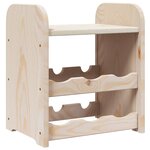vidaXL Casier à vin avec panneau supérieur 33x25x37 cm bois pin massif