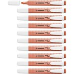 Surligneur Swing cool Pastel Edition Pointe 1-4 mm Rouge corail x 10 STABILO