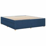 vidaXL Cadre de lit sans matelas bleu 180x200 cm tissu