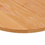 vidaXL Dessus de table 120x60x2 cm bois de chêne massif ovale