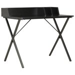 vidaXL Bureau Noir 80x50x84 cm