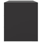 vidaXL Meubles TV 2 Pièces noir 67x39x44 cm acier
