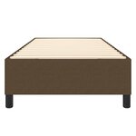 vidaXL Cadre de lit marron foncé 90x200 cm tissu