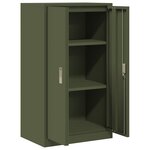 vidaXL Armoire de rangement Vert olive 60 x 40 x 105 cm Acier