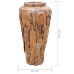 Vidaxl vase de décoration 40 x 60 cm bois de teck solide