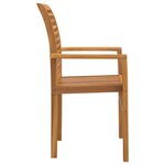 vidaXL Chaise de jardin empilable Marron 62 5 x 54 5 x 95 5 cm