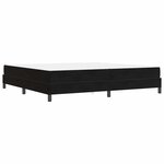 vidaXL Lit à ressorts avec matelas Noir 200 x 200 cm tissu