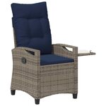 vidaXL Chaise de jardin inclinable 56 x 60 x 112 cm acier