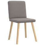 vidaXL Chaises à manger lot de 6 taupe tissu