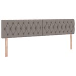 vidaXL Lit avec rangement et matelas Taupe 200 x 200 cm Velours