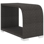 vidaXL Salon de jardin 10 Pièces avec coussins résine tressée noir