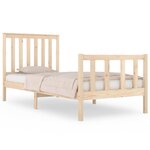 vidaXL Cadre de lit sans matelas bois massif