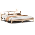 vidaXL Cadre de lit sans matelas 200x200 cm bois massif de pin