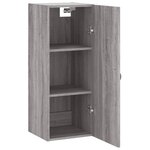 vidaXL Armoire murale sonoma gris 34 5x34x90 cm
