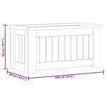 vidaXL Jardinière surélevée 100x50x50 cm Bois de pin imprégné