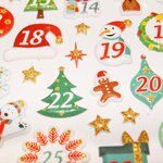 Stickers mousse 3D - Calendrier de l'Avent