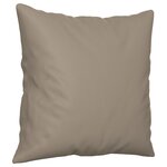 vidaXL Ensemble de canapés 4 Pièces avec coussins Taupe Tissu microfibre