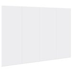 vidaXL Tête de lit avec armoires blanc 120 cm bois d'ingénierie
