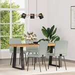vidaXL Chaises à manger lot de 4 Gris clair Velours