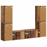 vidaXL Ensemble meuble TV 6 Pièces Bois Ancien Bois d'ingénierie