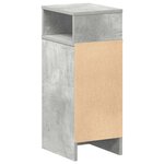vidaXL Table de chevet avec tiroir gris béton 25x31x66 cm