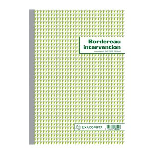 Manifolds Rapports D'intervention 29 7x21cm - 50 Feuillets Autocopiants Dupli - Blanc - X 5 - Exacompta