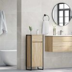 vidaXL Cabinet de salle de bain avec tiroir Sonoma 40 x 30 x 100 cm