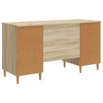 vidaXL Bureau Chêne Sonoma 142 5 x 50 x 75 cm Bois d'ingénierie