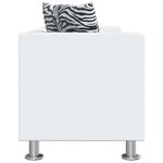 vidaXL Ensemble de canapés 2 places et 3 places Cuir synthétique Blanc