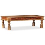 vidaXL Table basse Bois et de manguier 110x60x38 cm