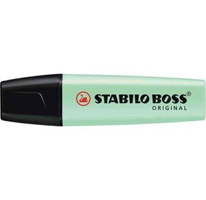 Surligneur BOSS ORIGINAL Pastel Pointe Biseautée 2 - 5 mm Vert pastel STABILO