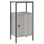 vidaXL Tables de chevet 2 Pièces sonoma gris 41x31x80cm bois d'ingénierie