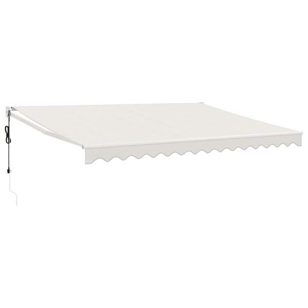 vidaXL Auvent rétractable automatique crème 4 5x3 m