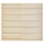 vidaXL Boîte d'Exposition en Bois Marron 60 x 8 5 x 54 cm Contreplaqué