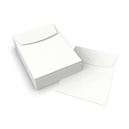 Lot de 250 enveloppe blanche 102x76 mm