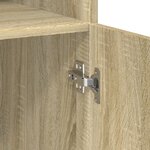 vidaXL Buffet haut chêne sonoma 80x42 5x249 cm bois d'ingénierie