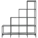 vidaXL Bibliothèque sonoma gris 122x30x132 cm bois ingénierie et métal
