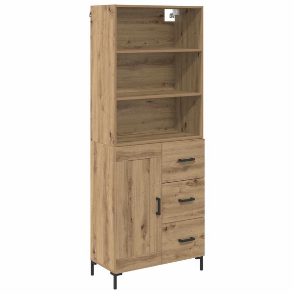 vidaXL Haut Armoire avec tiroir Chêne artisanal 69 5 x 34 x 180 cm