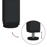 vidaXL Meuble de salle de bain lavabo tiroirs chêne noir 90x34 5x60 cm