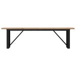vidaXL Table basse cadre en O 160x40x45 5 cm bois de pin massif acier