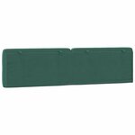 vidaXL Coussin de tête de lit vert foncé 200 cm velours