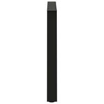 vidaXL Pieds de table à manger en forme de V  2 pièces  noir  70 x (72-73 3) cm  acier