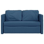 vidaXL Canapé-lit 2 en 1 bleu 112x174x55 cm tissu