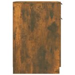 vidaXL Armoire de bureau Chêne fumé 33 5x50x75 cm Bois d'ingénierie