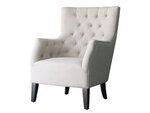 Fauteuil scandinave tissu "duchesse" - 76 x 83 x 100 5 cm - beige