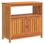 vidaXL Table console de jardin 80x35x75 cm bois massif d'acacia